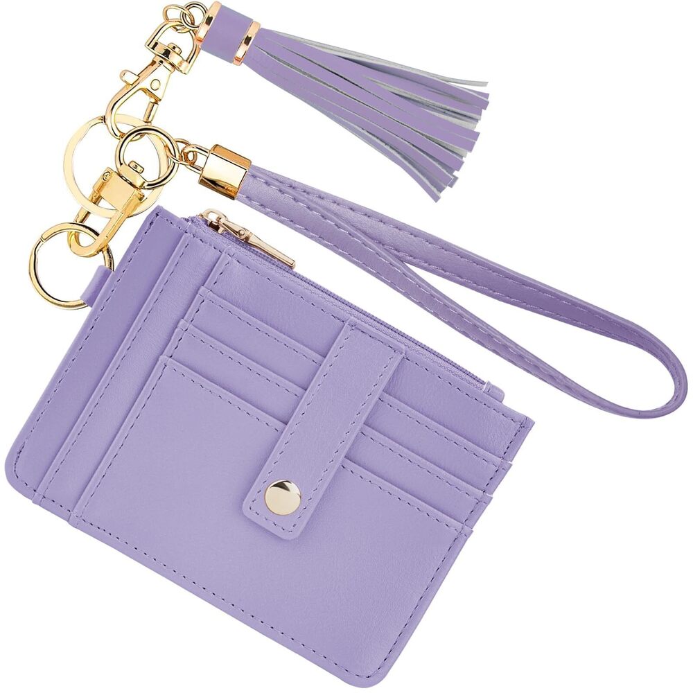 2118 Small Wristlet Wallets RFID Credit Card Holder Wallet Keychain